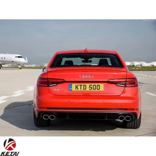 2016-2022 Stainless Steel Material S4 Style Car Rear Bumper Exhaust for AUDI A4