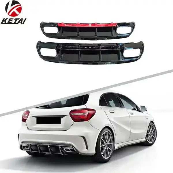 2016 A45 Style Auto Bumper Rear Diffuser for BENZ W176 AMG