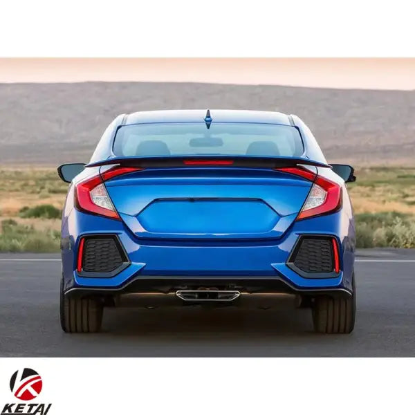 2016 SI Style ABS Spoiler with Brake Light for HONDA CIVIC 2016-2022
