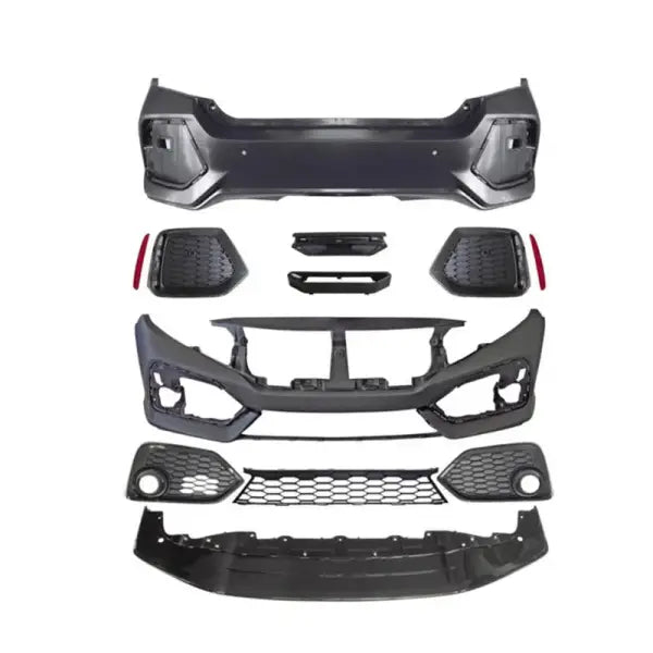 2016 SI Style Car PP ABS Material Bumper Lip Body Kit for HONDA CIVIC 2016-2022