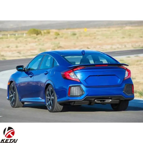 2016 SI Style Stainless Steel Car Rear Bumper Tail Pipe for HONDA CIVIC 2016+