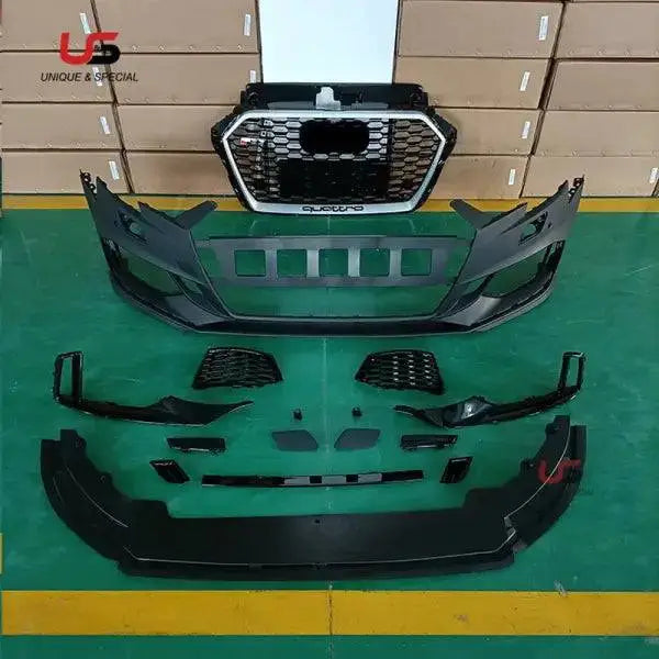 2017 2018 2019 2020Bumper Front with Grid Grill for Audi