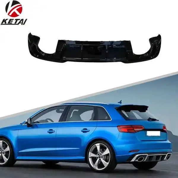 2017-2020 S-Line RS3 Style Car Bumper Rear Diffuser Body