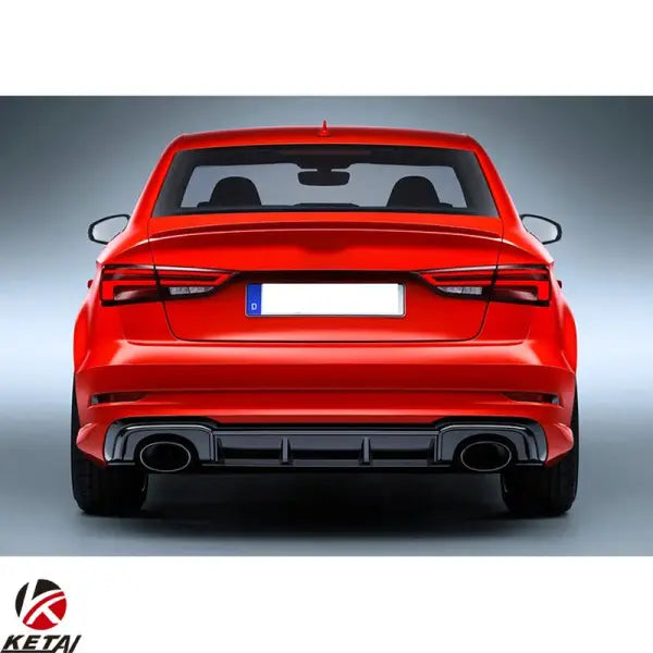 2017-2020 S-Line RS3 Style Car Rear Bumper Exhaust Body Accessories for AUDI A3 Sedan