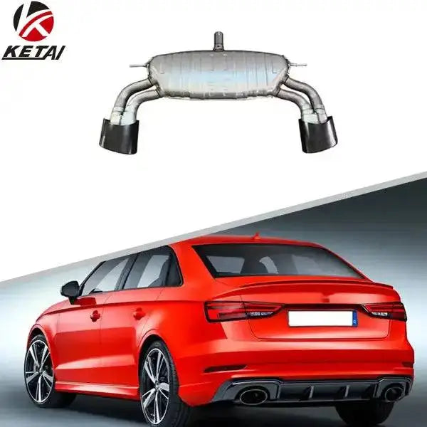 2017-2020 S-Line RS3 Style Car Rear Bumper Exhaust Body