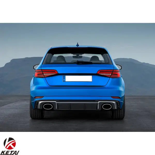 2017-2020 S-Line RS3 Style Car Rear Bumper Exhaust Body for AUDI A3 Hatchback