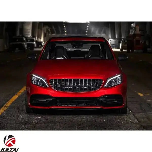 2019 C63 Style PP Material Car Body Front Body Kit Bumper