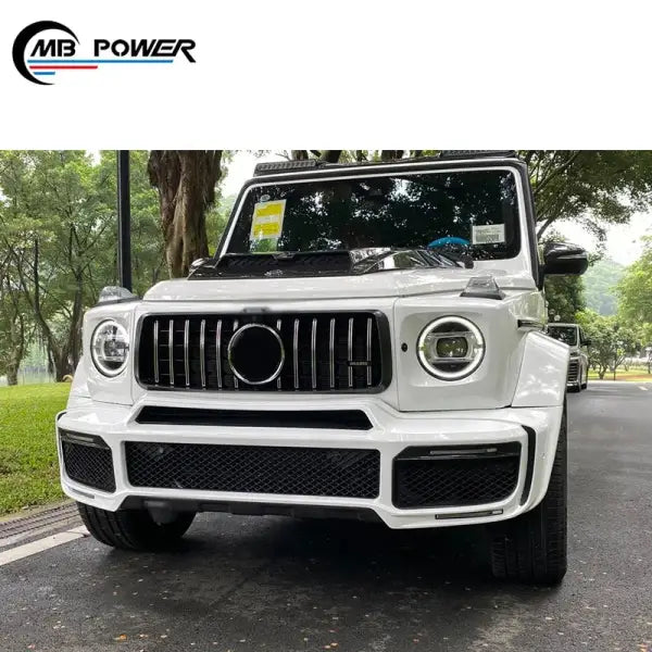 2019Y+ G-Class W464 W463A Fog Lights Cover with Led for Mercedes-Benz B700 B900 Bumper Lights Frame Bodykit Car