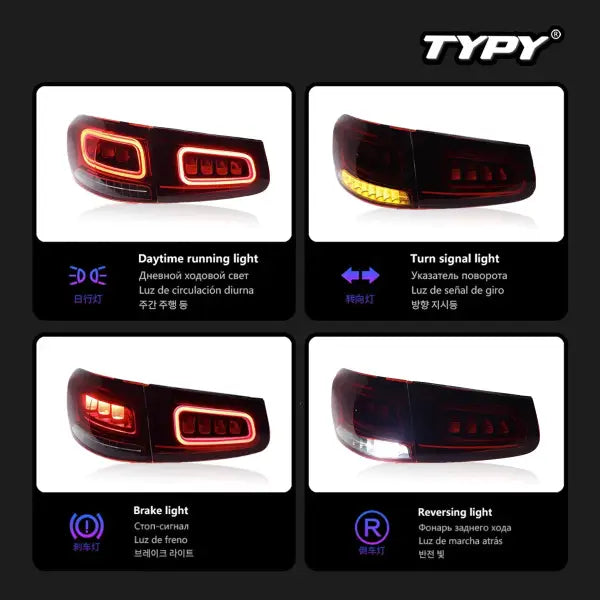 LED Rear Lamp for Mercedes-Benz GLC Taillights X253 Tail Light LED Rear Lights Assembly Brake Turn Signal