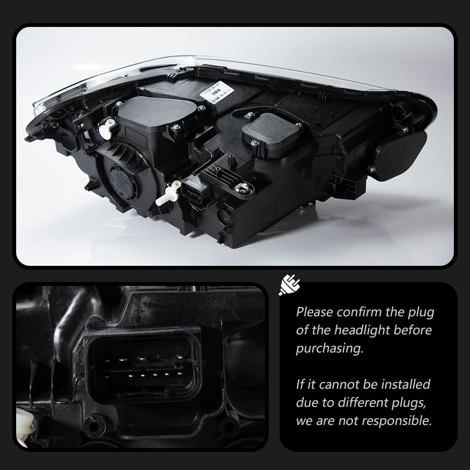 Car Lights For Bmw X1 F48 2016-2019 LED Headlight Modified Head Lamp LED Beam DRL Signal Upgrade Automotive Accessories