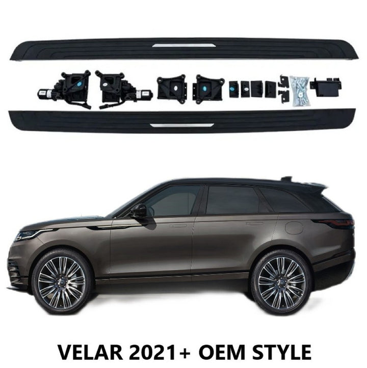 Car Craft Compatible With Land Range Rover Velar 2021+ Automatic Deployable Electric Side Step Retractable Ladder Pedal Running Boards Side Step Oem Style Ps-lr053