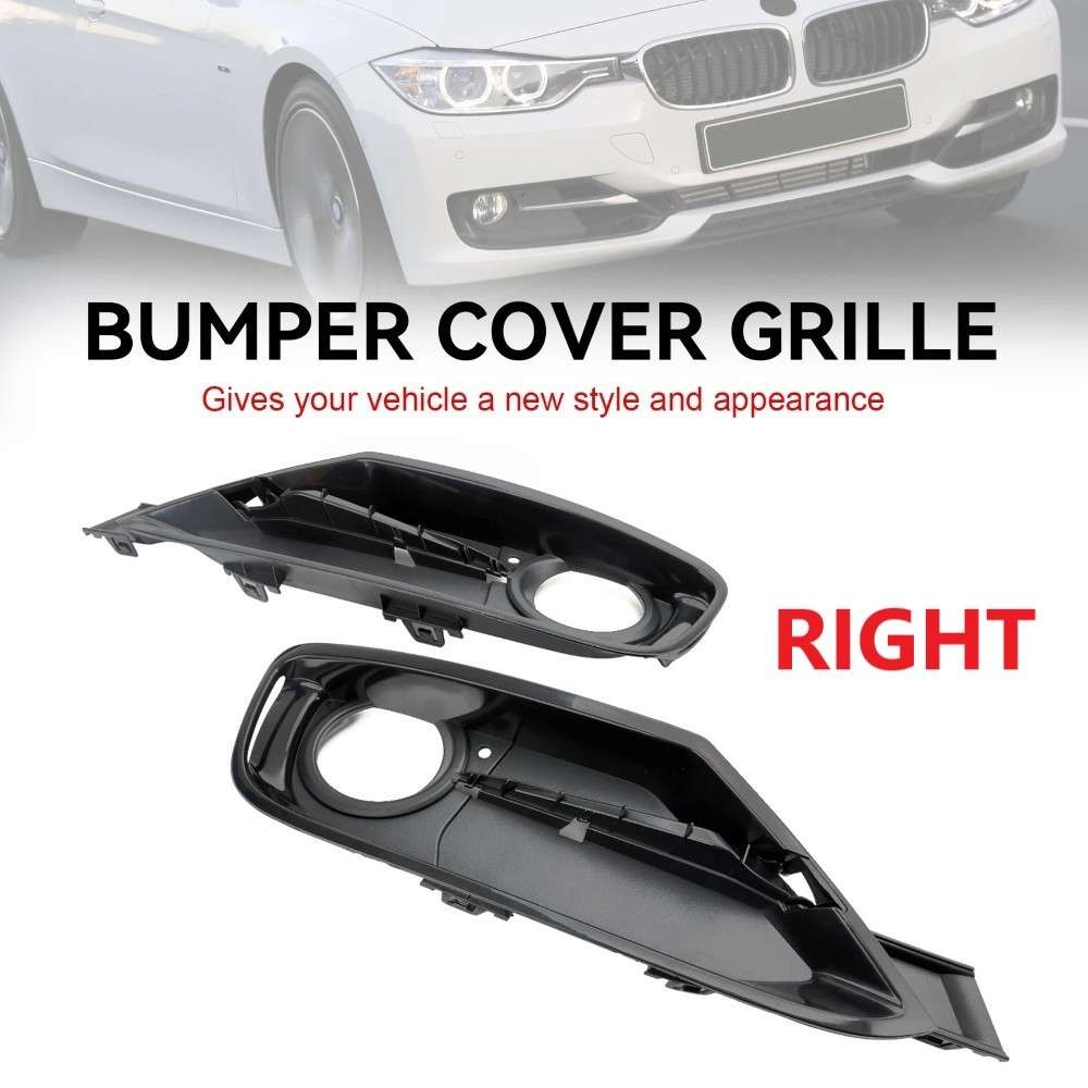 Car Craft Compatible With Bmw 3 Series F30 2012-2015 Front Bumper Fog Lamp Light Protection Grille Cover 51117300740 Right CC-7984 - CAR CRAFT INDIA