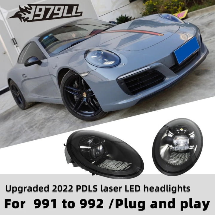 Car Craft Compatible With Porsche 991 2012-2018 Car Front Upgraded To 992 2023 Head Light Lamp Xenon Headlight Retrofit Upgrade Modified Led Drl Hid CC-7949 - CAR CRAFT INDIA