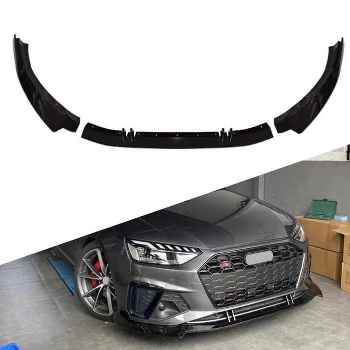 Car Craft Compatible With Audi A4 B9.5 2021+ Front Bumper Lip Splitter Skirt Trim For Sport Model Standard A4-033/034 Gc CC-10832