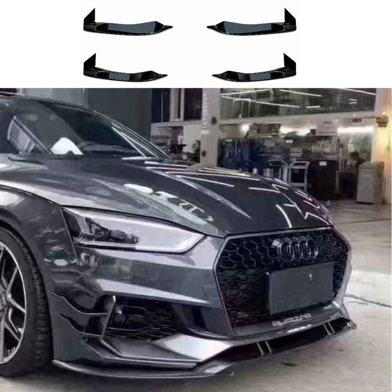 Car Craft Compatible With Audi A5 2017-2020 S5 Rs5 Front Bumper Lip Splitter Skirt Trim Cannard Wind Knife A5-032/033 Gc - CAR CRAFT INDIA