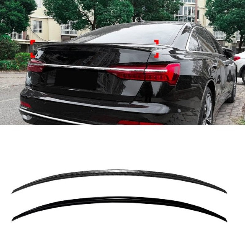 Car Craft Compatible With Audi A6 S6 C8 2018-2025 Rear Trunk Wing Boot Roof Lip Spoiler Zst-1455 Gb Glossy Black - CAR CRAFT INDIA