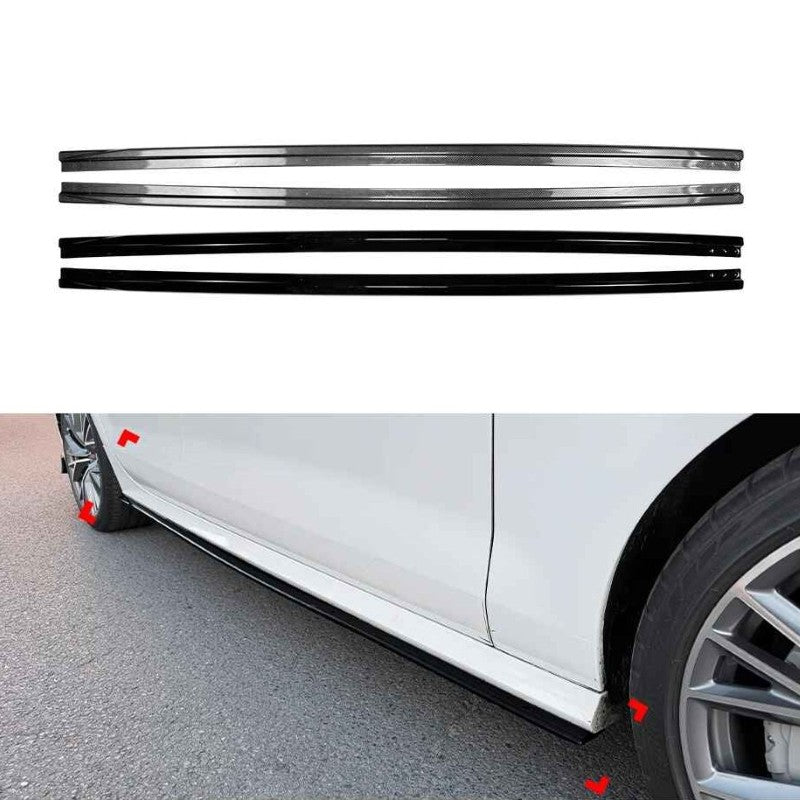 Car Craft Compatible With Audi A7 S7 C7 2011-2017 Car Side Skirts Splitter Running Board Trim Zst-1447 Gb Glossy Black - CAR CRAFT INDIA