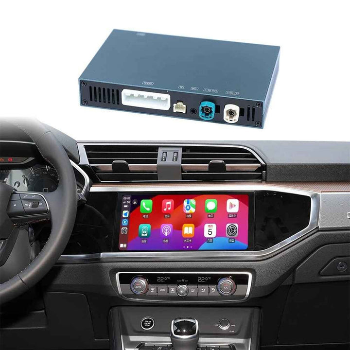 Car Craft Compatible With Audi Q3 2018+ 3 Icons Upgrade To Wireless Apple Carplay Android Auto Adapter Carplay Box With Screeen Mirror Link Google Maps Mib3 Q3 2018 - CAR CRAFT INDIA