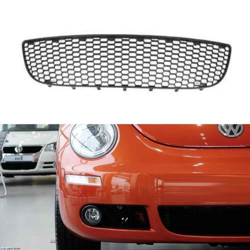 Car Craft Compatible With Volkswagen Vw Beetle 1998-2011 Front Bumper Fog Lamp Light Mesh Grill Cover Centre Middle Dlw0602020103 CC-9653 - CAR CRAFT INDIA