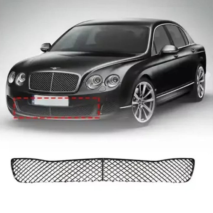 Car Craft Compatible With Bentley Continental Flying Spur Facelift 2009-2013 Front Bumper Body Kit Car Bumper Mesh Grill Cover 3w5807217 3w5807667 Centre - CAR CRAFT INDIA