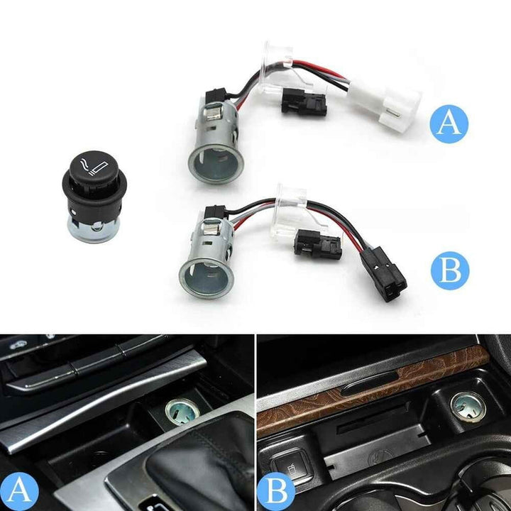 Car Craft Compatible With Mercedes C E Class W204 07-10 W207 W212 Cls W218 12-17 Sls W197 10-14 Amg Gt W190 15-18 Slk Slc W172 11-19 Charging Cigarette Cigar Lighter Socket Plug Mount A 0009063900