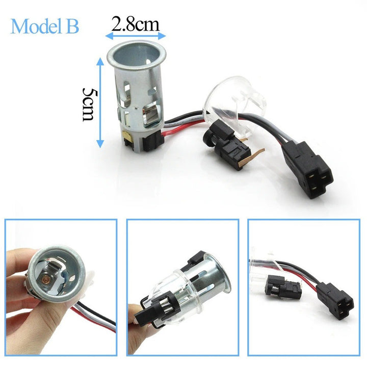 Car Craft Compatible With Mercedes A B C S Class W176 13-18 W246 11-19 W205 15-21 W221 08-12 Ml Gl Gle Gls W166 12-19 Cla W117 13-19 Gla W156 15-19 Charging Cigarette Cigar Lighter Socket Plug Mount B 0009063800