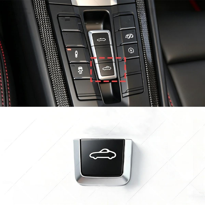 Car Craft Compatible With Porsche 718 2016-2023 911 2012-2018 Boxster 2013-2015 Car Roof Armrest Console Dashboard Ceiling Skylight Button Convertible Switch Button Close With Silver - CAR CRAFT INDIA
