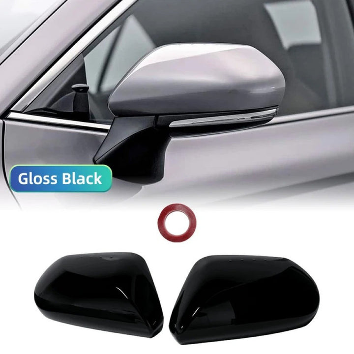 Car Craft Compatible With Toyota Camry 2018‑2025 Le Se Xle Xse Side Rear View Case Wing Cap Shell Housing Mirror Covers 3m Tape Pasting Style Glossy Black Model B CC-11526