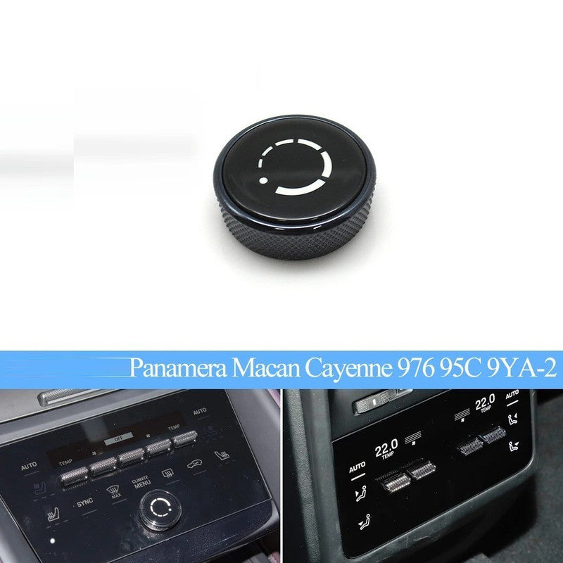 Car Craft Compatible With Porsche Panamera 976 2024-2026 Macan 5c 2024-2025 Cayenne 9ya-2 2024-2026 Front Rear Air Conditioning Ac Button Front Ac Rotary Button Knob 95c919610-e