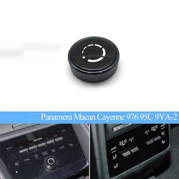 Car Craft Compatible With Porsche Panamera 976 2024-2026 Macan 5c 2024-2025 Cayenne 9ya-2 2024-2026 Front Rear Air Conditioning Ac Button Front Ac Rotary Button Knob 95c919610-e