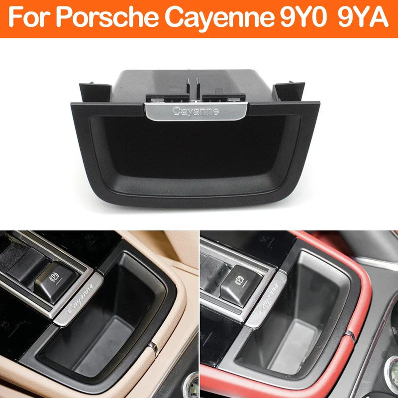 Car Craft Compatible With Porsche Cayenne 9y0 9ya 2018-2023 Car Center Console Storage Box Cover Modified Storage Tray Box Replacement 9y0864051 CC-10665