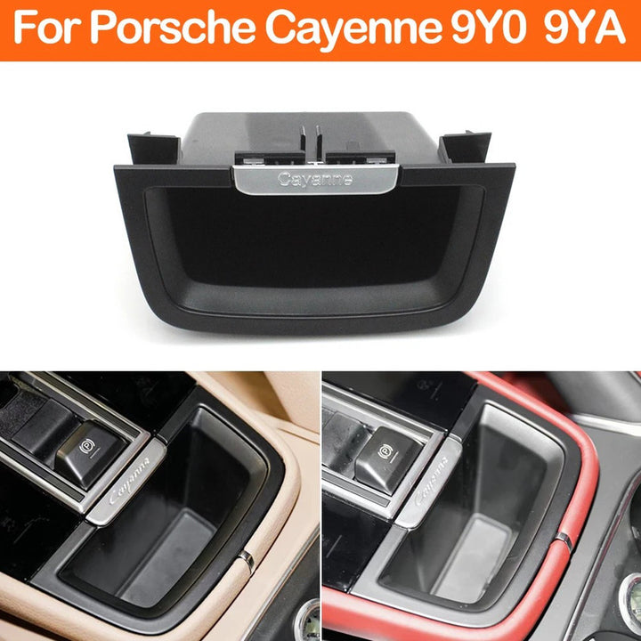 Car Craft Compatible With Porsche Cayenne 9y0 9ya 2018-2023 Car Center Console Storage Box Cover Modified Storage Tray Box Replacement 9y0864051 CC-10665