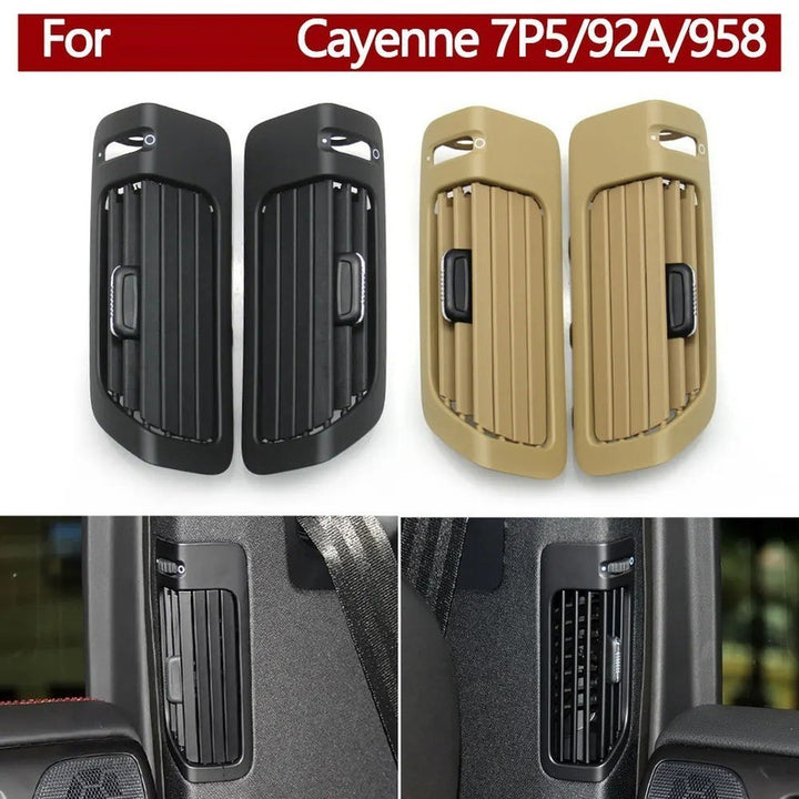 Car Craft Compatible With Porsche Cayenne 7p5 92a 958 2010-2017 Car B-pillar Piller Air Conditioner Ac Vent Grille Outlet Panel Cover 7p5868903f-c2 Right Black