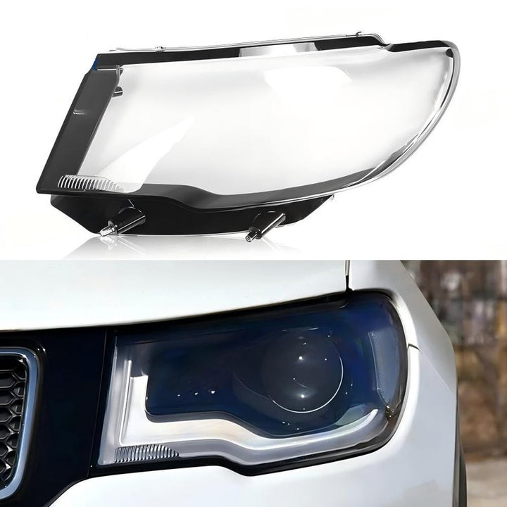 Car Craft Compatible With Jeep Compass 2017-2020 Headlights Headlamp Glass Lens Cover Dust Shell Transparent Plastic Shell Headlamp Replace Left Ddz-compass-17