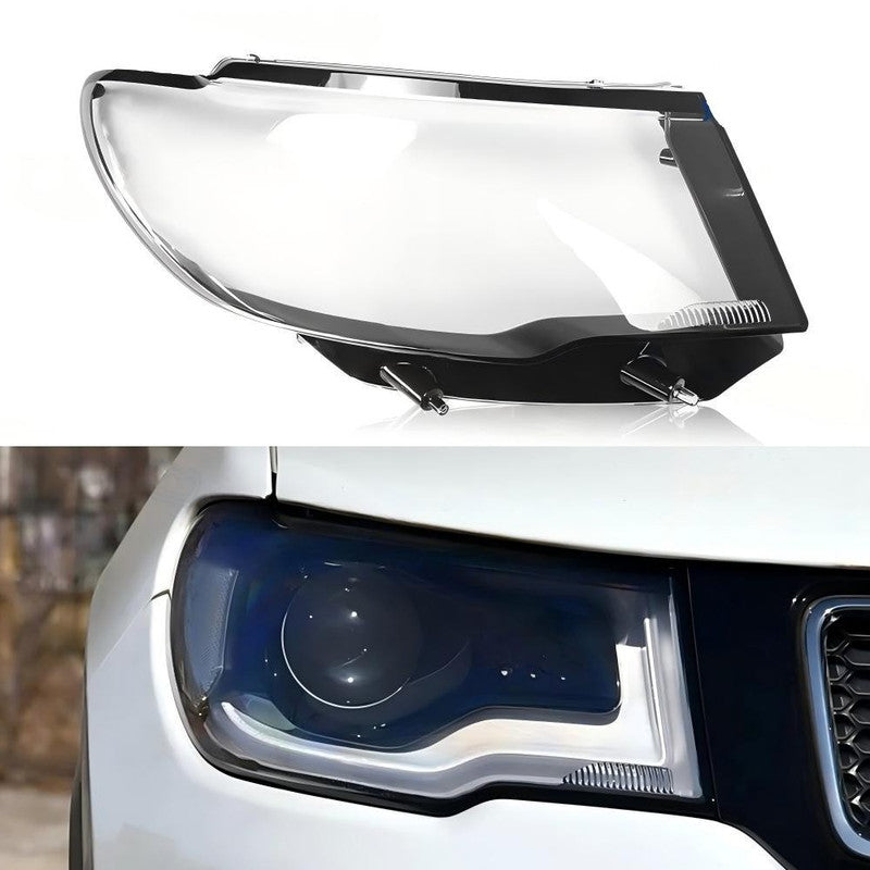 Car Craft Compatible With Jeep Compass 2017-2020 Headlights Headlamp Glass Lens Cover Dust Shell Transparent Plastic Shell Headlamp Replace Right Ddz-compass-17