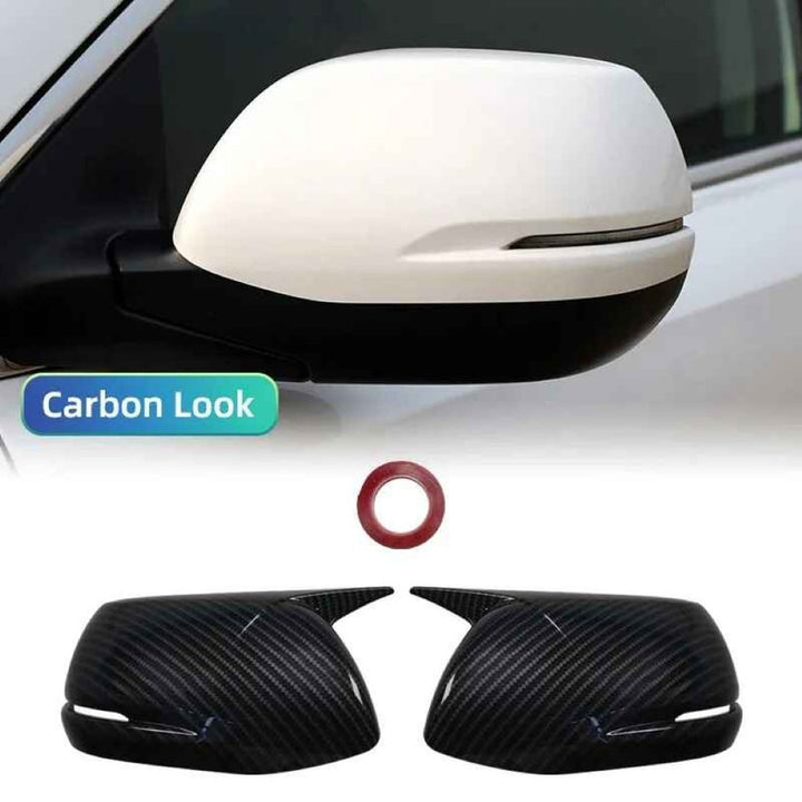Car Craft Compatible With Honda Crv 2012-2021 Side Rear View Case Wing Cap Shell Housing Mirror Covers 3m Tape Pasting Style Carbon Fiber Look CC-11537
