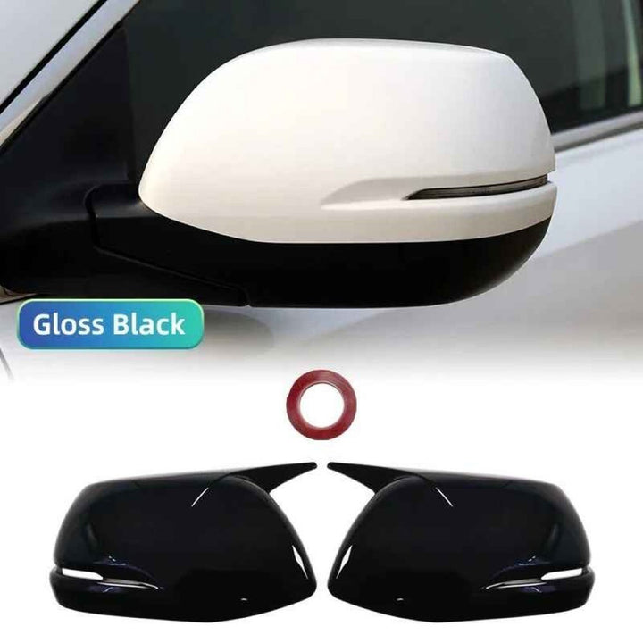 Car Craft Compatible With Honda Crv 2012-2021 Side Rear View Case Wing Cap Shell Housing Mirror Covers 3m Tape Pasting Style Glossy Black CC-11536