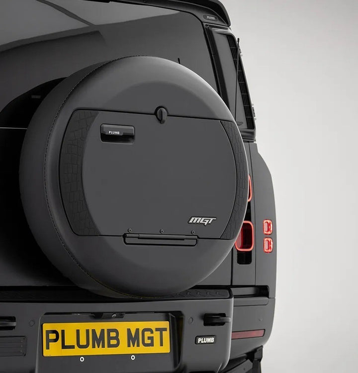 Car Craft Compatible With Land Range Rover Defender 90 110 130 L663 2020-2026 Plumb M One Series M-gt Rear Extended Spare Tire Tyre Wheel Cover Black Mgt-010