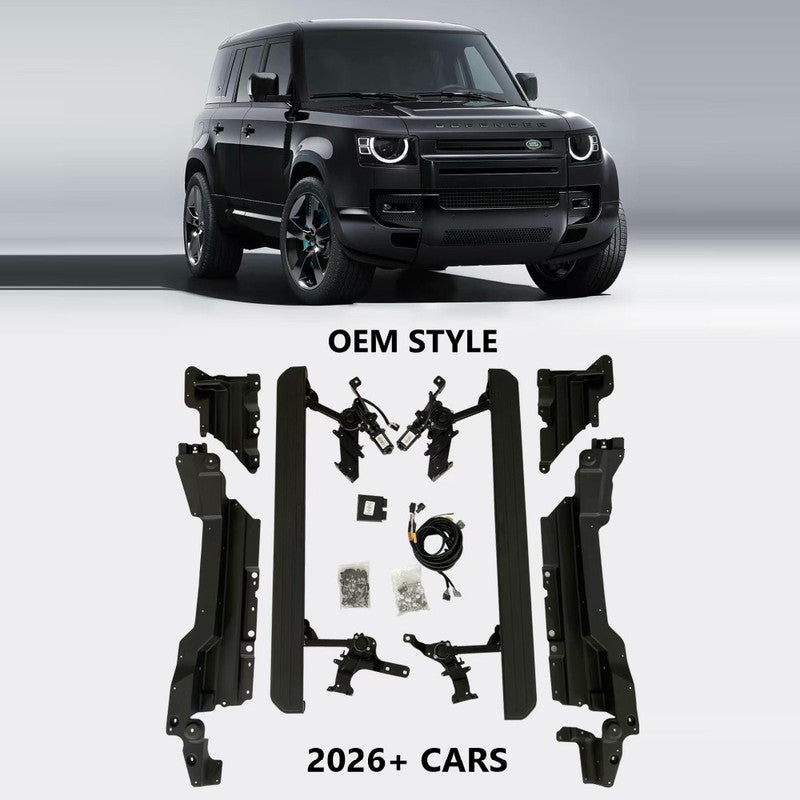Car Craft Compatible With Land Range Rover Defender 110 130 L663 Lr129997 2026+ Automatic Deployable Electric Side Step Retractable Ladder Pedal Running Boards Side Step 4 Door Oem Style