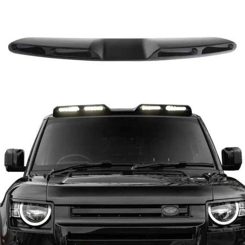 Car Craft Compatible With Range Land Rover Defender L663 2020-2025 90 110 130 Upgrade Convertion Bodykit Urban U Style Front Roof Spoiler With Light Led