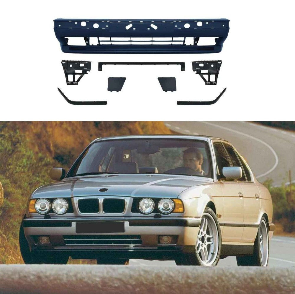 Car Craft Compatible With Bmw 5 Series E34 1988-1993 Front Bumper Upgrade Convert To M Sport M Tech Mt Bodykit Bumper - CAR CRAFT INDIA