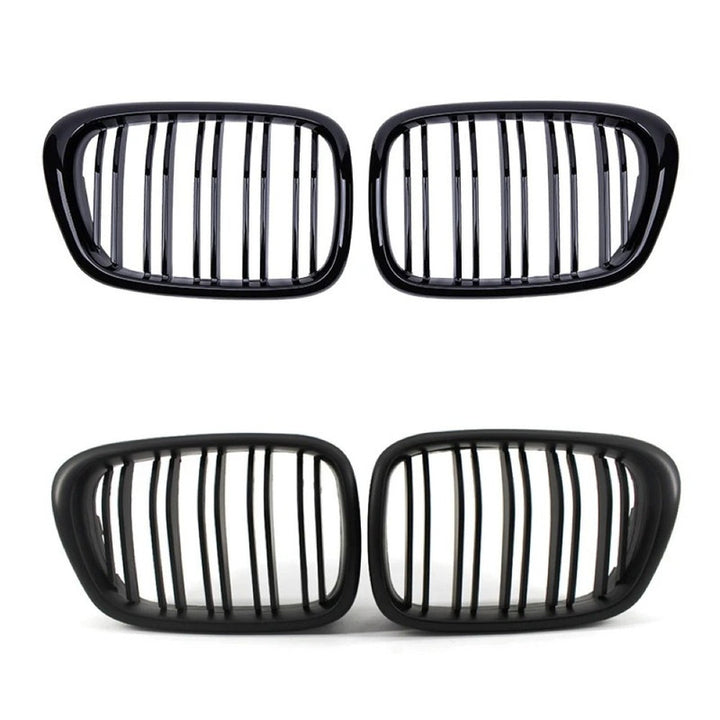 Car Craft Compatible With Bmw 5 Series E39 1988-2003 Upgrade Front Bumper Show Grill Glossy Black - CAR CRAFT INDIA