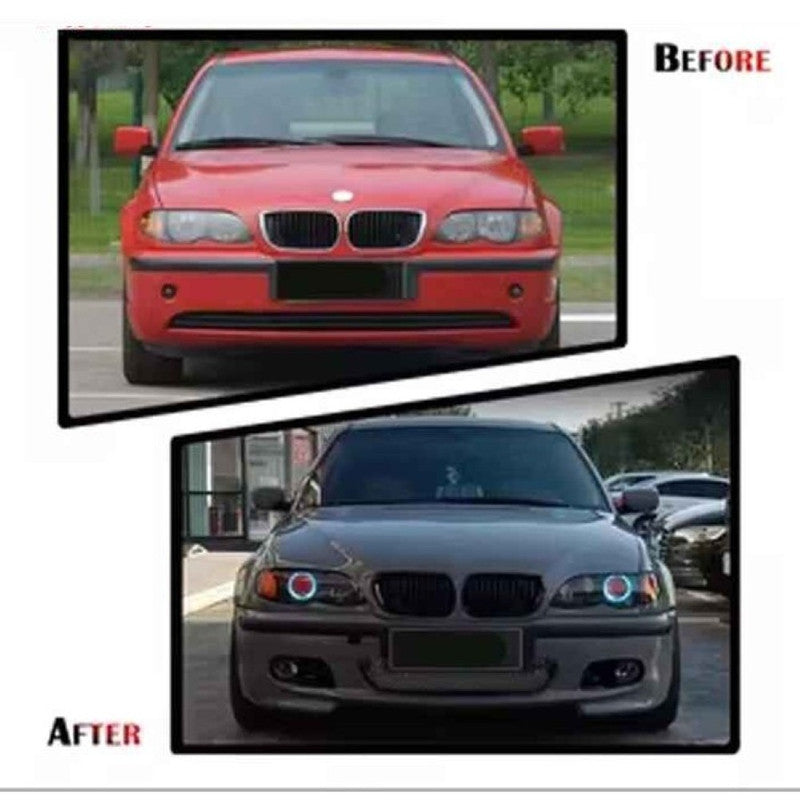 Car Craft Compatible With Bmw 3 Series E46 1998-2004 Front Bumper Upgrade Convert To M Sport Mt M Tech Bodykit Bumper With Fog Hole Mesh - CAR CRAFT INDIA