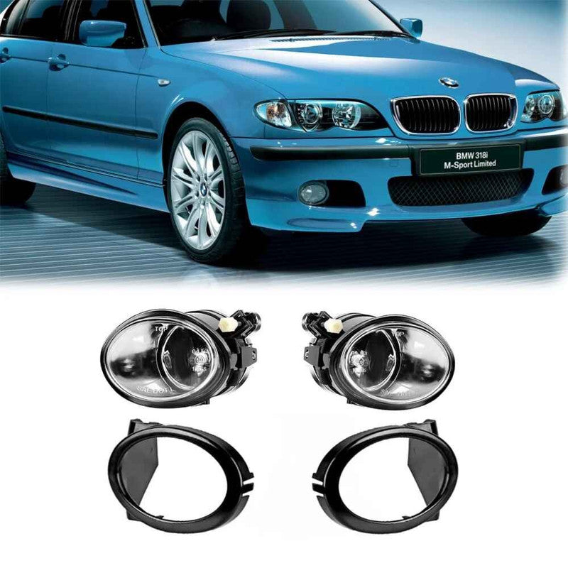 Car Craft Compatible With Bmw 3 Series E46 1998-2004 Front Bumper Fog Lamp Light M Sport Mt M Tech Bumper