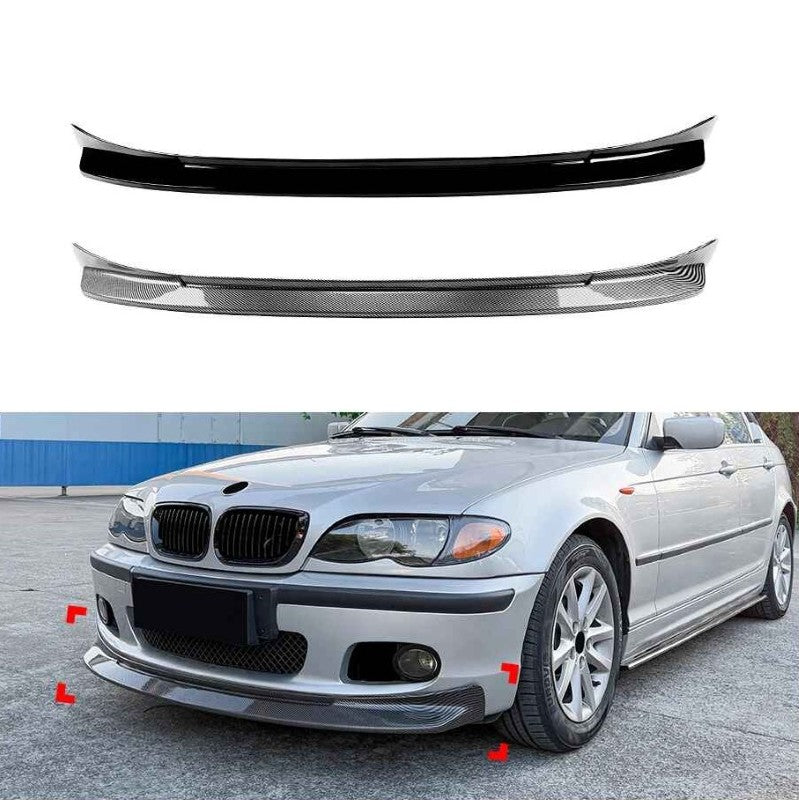 Car Craft Compatible With Bmw 3 Series E46 Sport 1998-2005 Front Bumper Lip Splitter Skirts Zst-1438 Cf Carbon Fiber Look CC-10010 - CAR CRAFT INDIA
