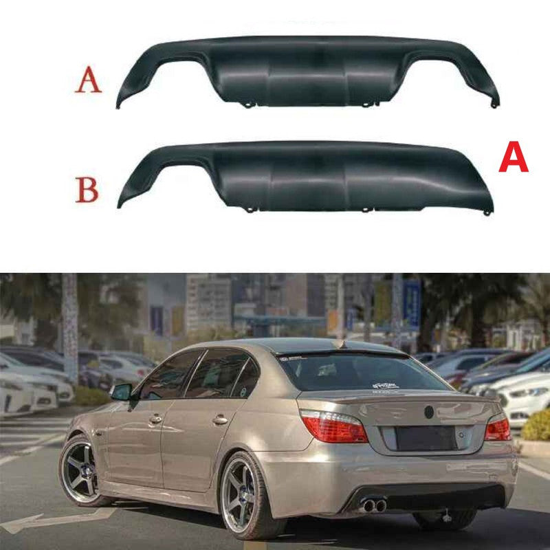 Car Craft Compatible With Bmw 5 Series E60 2004-2010 Rear Mt M Tech Bumper After Rear Lip Diffuser Style A 00-00 - CAR CRAFT INDIA