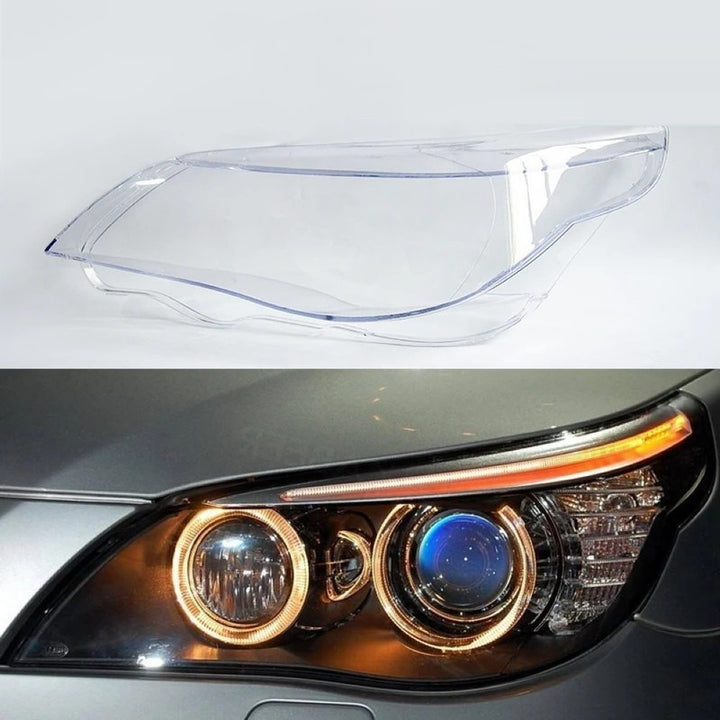Car Craft Compatible With Bmw 5 Series E60 2006-2009 Headlights Headlamp Glass Lens Cover Dust Shell Transparent Plastic Shell Headlamp Replace Left Ddz-e60-l