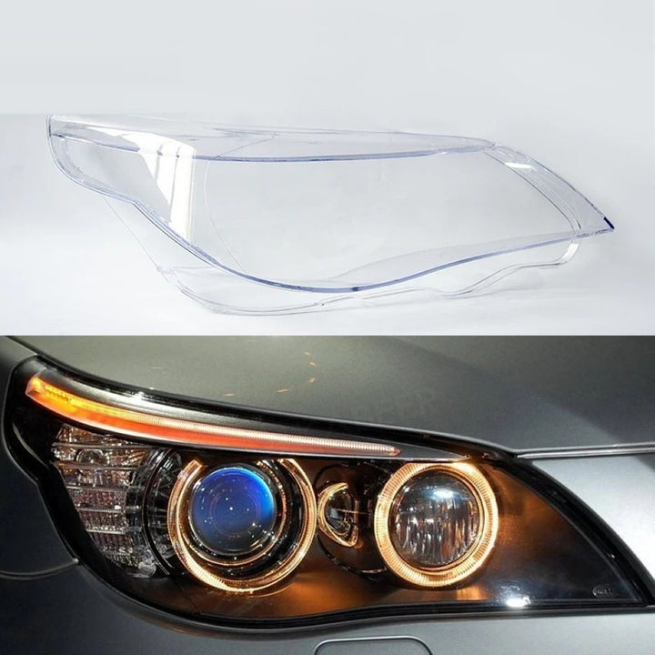 Car Craft Compatible With Bmw 5 Series E60 2006-2009 Headlights Headlamp Glass Lens Cover Dust Shell Transparent Plastic Shell Headlamp Replace Right Ddz-e60-r