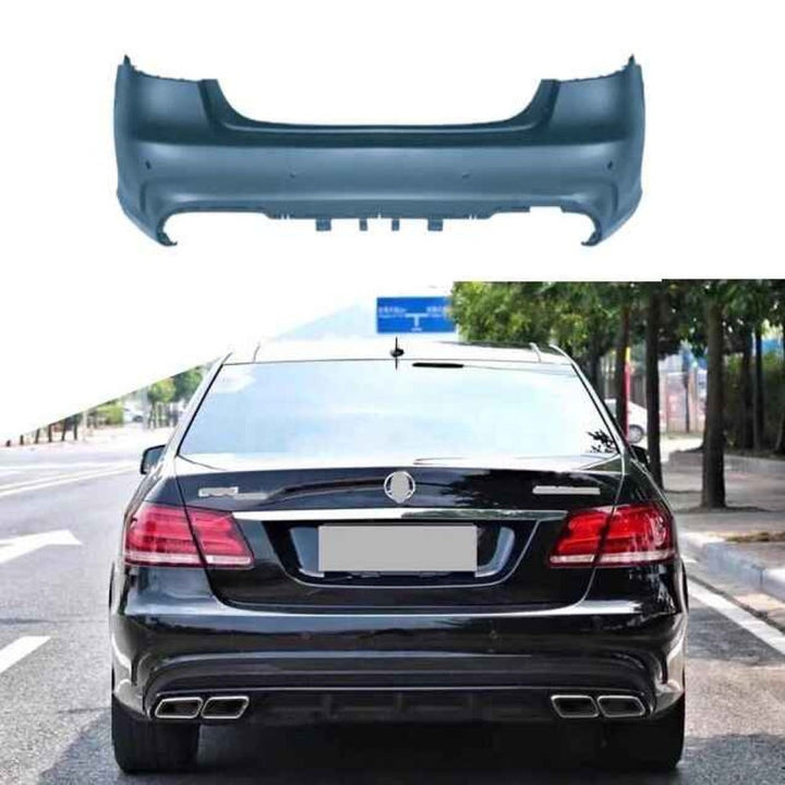 Car Craft Compatible With Mercedes Benz E Class W212 Lci 2014-2016 Rear Bumper Upgrade Convert To Amg E63 Amg Bumper Bodykit Gc W212-006 CC-9707 - CAR CRAFT INDIA