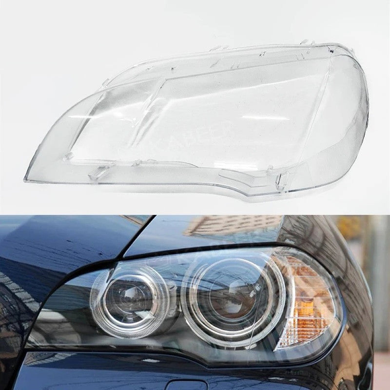 Car Craft Compatible With Bmw X5 E70 2007-2014 Headlights Headlamp Glass Lens Cover Dust Shell Transparent Plastic Shell Headlamp Replace Left Ddz-e70-l